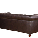 Huskins Chesterfield 3 Seater Sofa - Dark Brown at online8 furniture store Auckland
