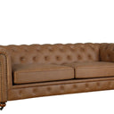 Huskins Chesterfield 3 Seater Sofa - Light Brown at online8 furniture store Auckland