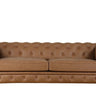 Huskins Chesterfield 3 Seater Sofa - Light Brown at online8 furniture store Auckland