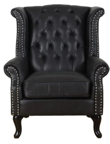 Huskins Chesterfield Large Wingback Armchair at online8 furniture store Auckland