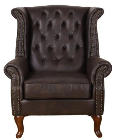 Huskins Chesterfield Large Wingback Armchair at online8 furniture store Auckland