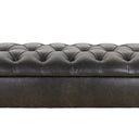 Huskins Chesterfield Ottoman with Storage - Black at online8 furniture store Auckland