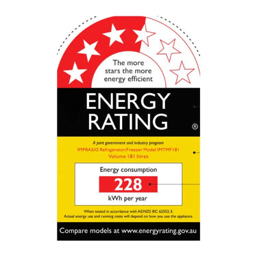 Imprasio 181L Top Mount Fridge Freezer at online8 furniture store Auckland