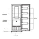 Imprasio 366L Upright Freezer White at Online8 Furniture Auckland NZ