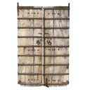 Indian Vintage Wooden Door with Iron Detailing at online8 furniture store Auckland
