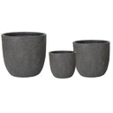Indiana Clayfibre Pot Pebble-Set of 3 at online8 furniture store Auckland