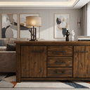 Industrial 2 Door 3 Drawer Buffet Table at Online8 Furniture Auckland NZ