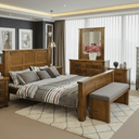 Industrial Bedroom Suite 6Pcs - King at online8 furniture store Auckland