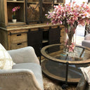 Industrial Coffee Table - Reclaimed Elm at online8 furniture store Auckland