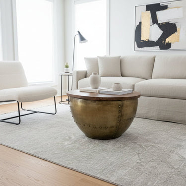 Industrial coffee table with Metal Base at online8 furniture store Auckland