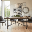 Industrial Dining Table 1800 at Online8 Furniture Auckland NZ