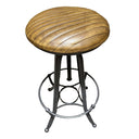 Industrial leather barstool at online8 furniture store Auckland