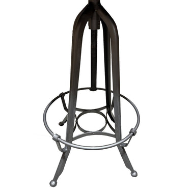 Industrial leather barstool at online8 furniture store Auckland
