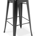 Industry Bar Stool - Black at online8 furniture store Auckland