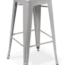 Industry Bar Stool - Silver at online8 furniture store Auckland