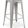 Industry Bar Stool - Silver at online8 furniture store Auckland