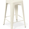 Industry Kitchen Stool - White at online8 furniture store Auckland