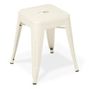 Industry Low Stool - White at online8 furniture store Auckland