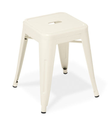 Industry Low Stool - White at online8 furniture store Auckland