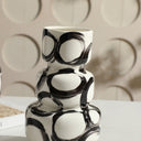Ink Circle Layered Vase - Large at online8 furniture store Auckland