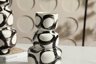 Ink Circle Layered Vase - Large at online8 furniture store Auckland