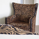 Instinct Wingback Armchair with Brass Studs at online8 furniture store Auckland