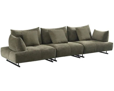 Iris 3 Piece Sectional Sofa – Olive at Online8 Furniture Auckland NZ