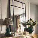 Iron Window Wall Mirror - Black at Online8 Furniture Auckland NZ