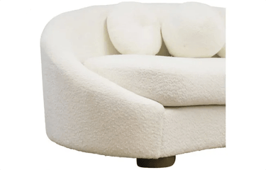 Isla Curved Boucle 3 Seater Sofa at online8 furniture store Auckland