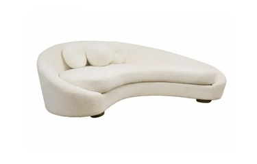 Isla Curved Boucle 3 Seater Sofa at online8 furniture store Auckland