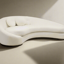 Isla Curved Boucle 3 Seater Sofa at online8 furniture store Auckland