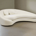 Isla Curved Boucle 3 Seater Sofa at online8 furniture store Auckland