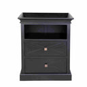 Island Life Bedside Table - Black at online8 furniture store Auckland