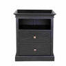 Island Life Bedside Table - Black at online8 furniture store Auckland