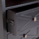 Island Life Bedside Table - Black at online8 furniture store Auckland