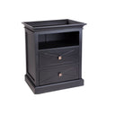 Island Life Bedside Table - Black at online8 furniture store Auckland