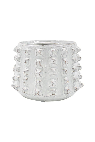 Izak Off-White Glaze Planter Large at online8 furniture store Auckland