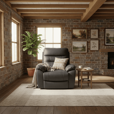 Jackson Recliner Chair - Charcoal at Online8 Furniture Auckland NZ