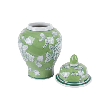 Japonica Ceramic Mini Ginger Jar with traditional chinoiserie profile