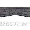 Jefferson Corner Modular Recliner at online8 furniture store Auckland