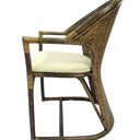 Jimbaran Armchair - Antique Brown & Black wash at online8 furniture store Auckland