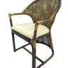 Jimbaran Armchair - Antique Brown & Black wash at online8 furniture store Auckland