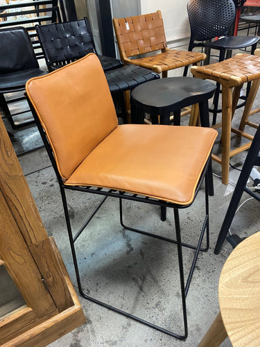 Jordi Barstool - Tan Leather at online8 furniture store Auckland