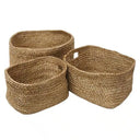 Jute Basket set/3 Door Handle at online8 furniture store Auckland