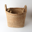 Jute Basket Set of 3 Square Natural at Online8 Furniture Auckland NZ
