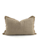 Jute Flange Cushion Cover - Natural at online8 furniture store Auckland
