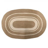Jute Oval Door Mat - Natural/White at online8 furniture store Auckland