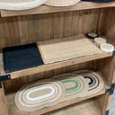 Jute Oval Door Mat - Natural/White at online8 furniture store Auckland