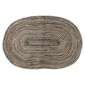 Jute Oval Door Mat Stripe at online8 furniture store Auckland