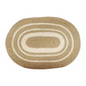 Jute Oval Placemat - Natural/White at online8 furniture store Auckland